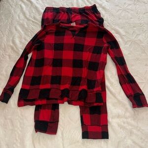 Red and Black Flannel  pajamas
